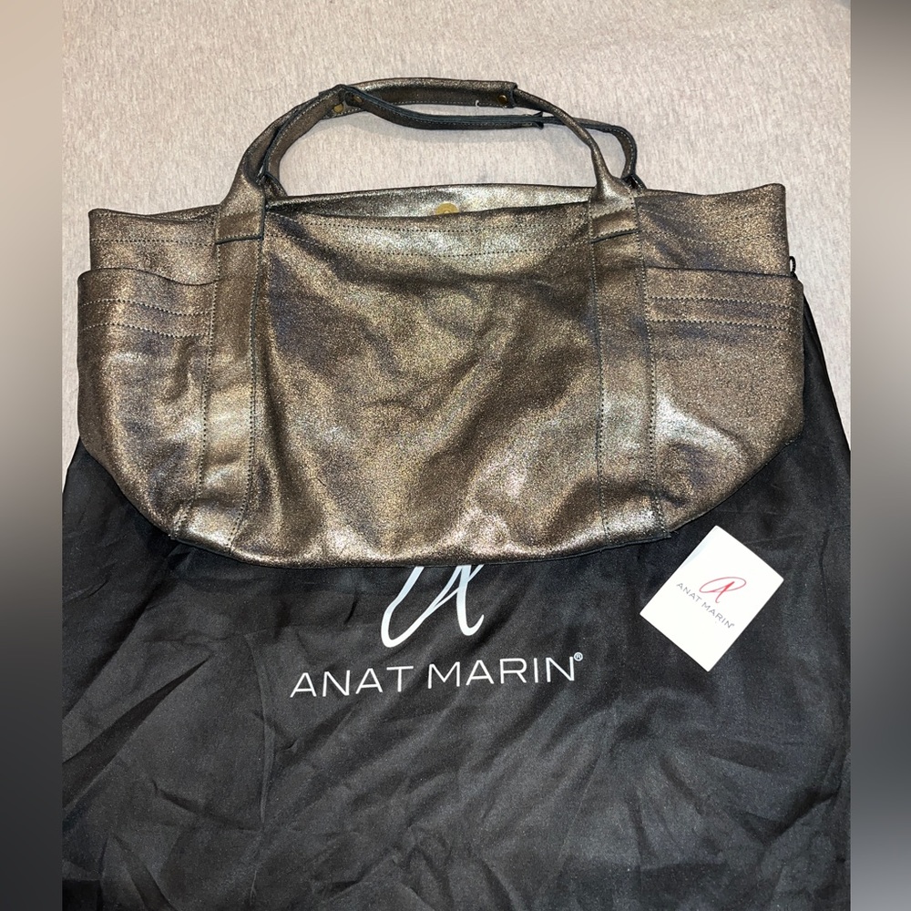 Anat Marin Metallic Bronze Tote